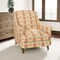 Citrus - Green,Orange & Rust Abstract & Geometric Upholstery Fabric 54 Inches"